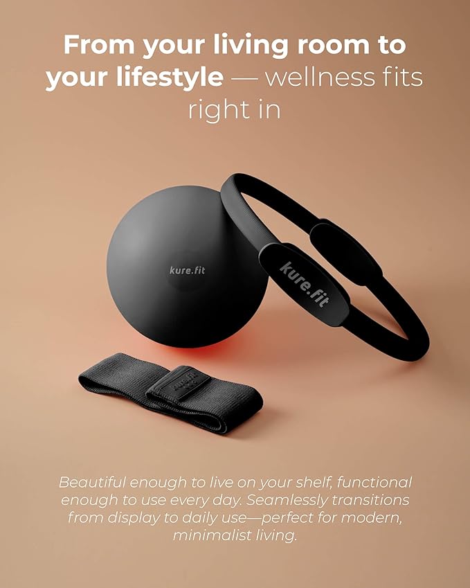 Pilates Kit for Women – Home Pilates Equipment Set with Ring, Ball & Resistance Bands | Pilates Starter Kit with Accessories in Gift Box