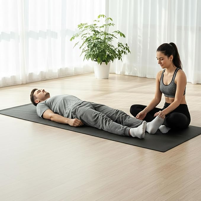 Tatago Extra Thick Yoga Mat Wide & XL-Our 10mm Extra Large Yoga Mat Thick Extra Wide And Long For Total Joint Cushioning. A Large Exercise Mat Thick And Perfect For Home Workout Pilates Or Studio.