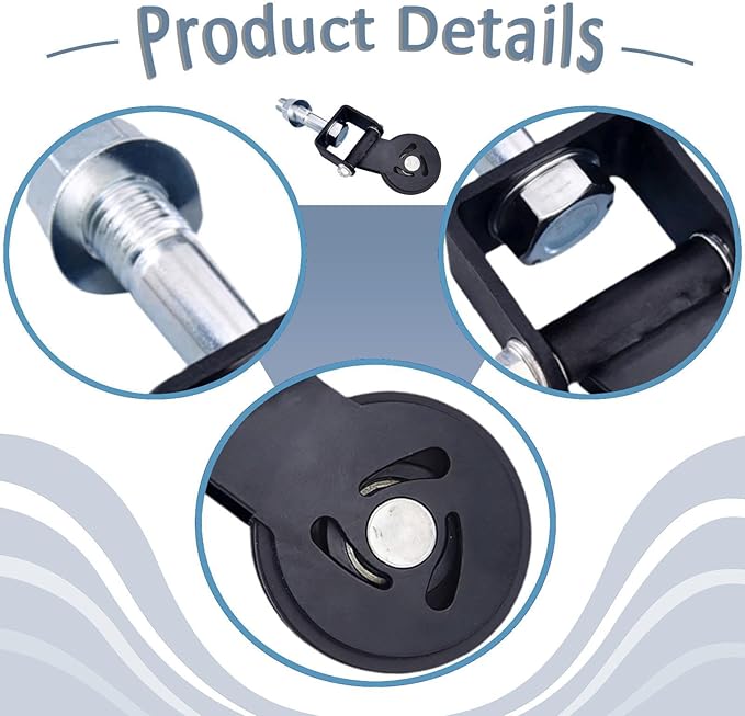 Yiju Gym Pulley DIY Fitness Attachment Heavy Duty Equipment Fixed Pulley Wheel Mounted for Strength Training Row Sport