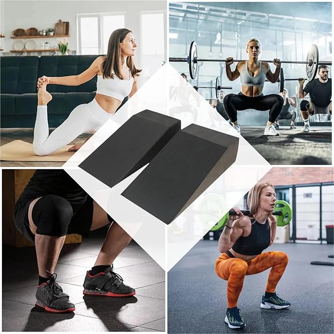 Yoga Foam Wedges Foam Yoga Wedge Lightweight Improve Lower Leg Strength Slant Board Calf Stretcher for Balance Stretch Squat