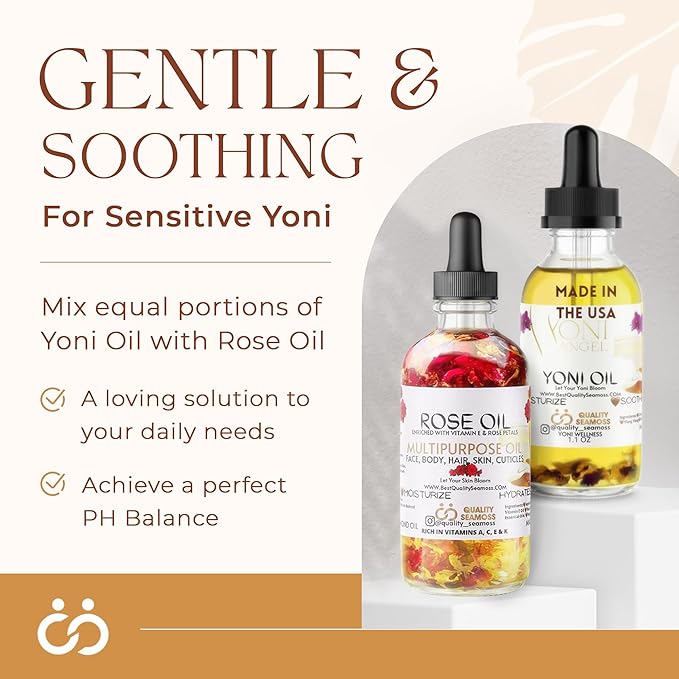 USA Made Multipurpose Rose Oil, Moisturizing Hair & Body Oil, Vitamin E Oil with Apricot, Sweet Almond, and Bergamot Essential Oils for Skin, Body & Face Oil for