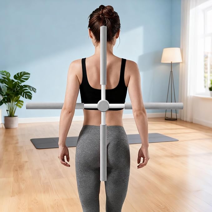 Yoga Postures Stick for Women – Humpback Correction Tool, Aligning Aid, Adjustable Spine & Neck Support, Daily Sitting Exercise | Portable Back Straightener Office, Home, Travel, Practice