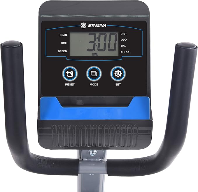 Stamina Premier Recumbent Exercise Bike Bluetooth Connected Smart Bike w/Smart Workout App, No Subscription Required - Stationary Bike for Home w/Large, Adjustable, Comfortable Seat