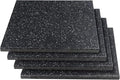 MYOYAY 4 Pack Interlocking Tile 20" x 20”x 1”Heavy Duty Rubber Flooring Mat Anti-Vibration Anti-Slip Exercise Mats for Gym Equipment and Cushion for Workouts, Cover 11.12 Sq.Ft…