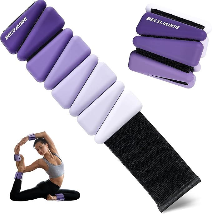 Ankle Weights for Women Wrist Weights Set of 2 (1 lb/2 lb Each) Adjustable Arm Leg Weight for Womens Men Suitable for Walking Swimming Running Pilates Yoga Gym