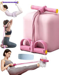 Fashion Puller Exercise, 8 Tube Pedal Resistance Device, Detachable and Adjustable Pedal Resistance Device, Multifunction Tension Rope Fitness Resistance Bands for Abdomen/Waist/Arm/Leg