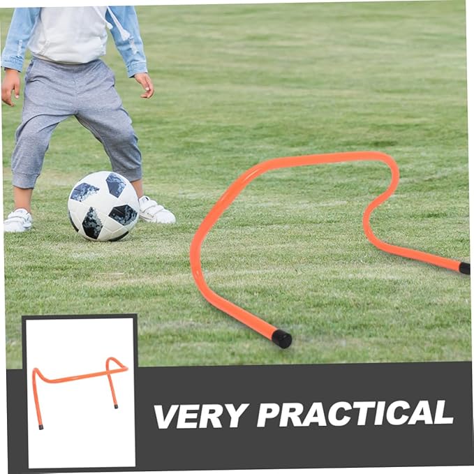 PRETYZOOM 4pcs Plastic Training Hurdles 15cm Height Agility Speed Hurdles for Soccer Football Track Field Sports Conditioning Equipment for Youth