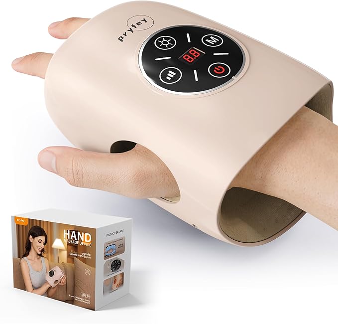 Hand Massager, 9 Modes 9 Intensities Hand Massage, Cordless Hand Massager for Arthritis and Carpal Tunnel, Mother's Day Gift for Mother's Day, Women Men Parents, Pink
