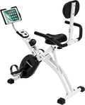 Foldable Recumbent Exercise Bike with High Backrest and Magnetic Resistance, Recumbent Exercise Bike for Home Workout，One Size-Multiple Styles Available