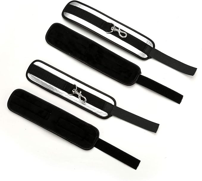 Sovyime Expandable Spreader Bar with 4 Adjustable Straps Set Training Tools Home Yoga Sports Gyms - Gift Box Set(Silver+Grey Kit)