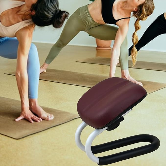 Meditation Bench Kneeling Stool Adjustable Height for Pilates