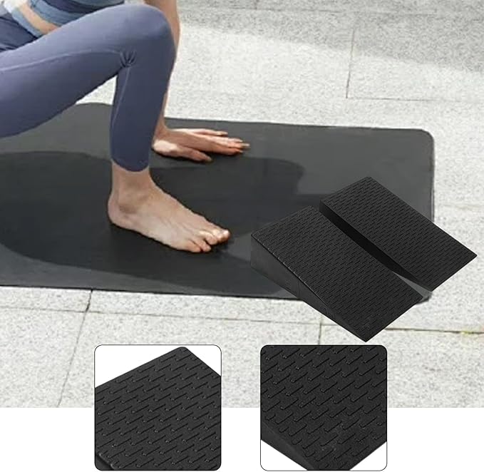 Colaxi Foam Yoga Wedge Block Slant Board Bodybuilding Sports Fitness Footrest Cushion Workout Professional Calf Stretching Anti Slip