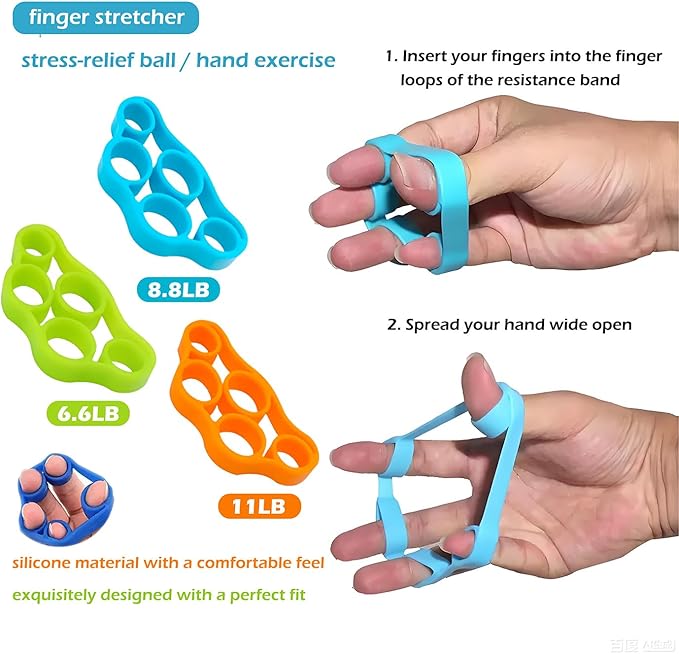 Hand Therapy Putty Kit, Grip Strength Trainer, Forearm Strengthener, Stress Balls, Hand Strengthening Devices 13Pcs Set Grip Strength, Dexterity, Mobility, Injury Stress Relief