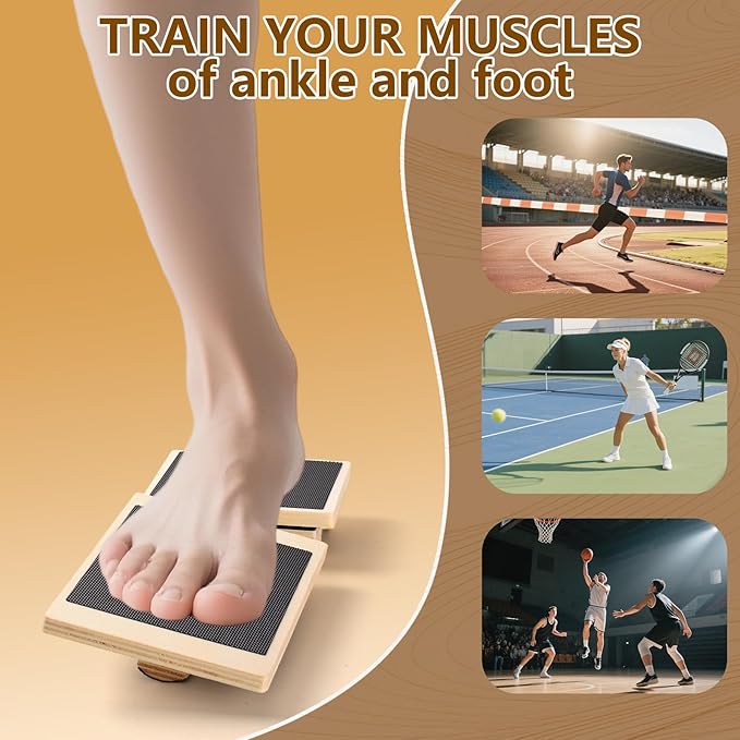 Ankle Balance Board,Stability Trainer for Rehabilitation,Plantar Fasciitis Relief,Posture Corrector,Physical Therapy Tools
