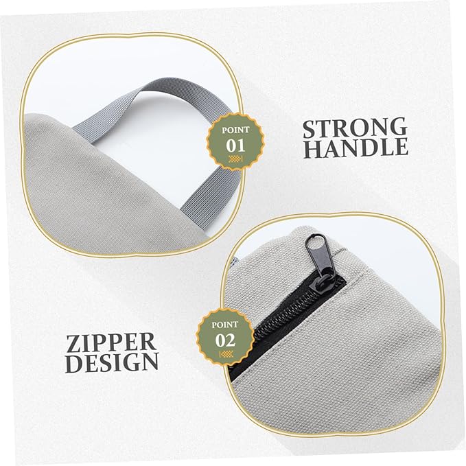 Canvas Arm Slimming Sandbag for Weight Training Adjustable Fitness Workout Sandbag with Handles for Yoga and Strength Training