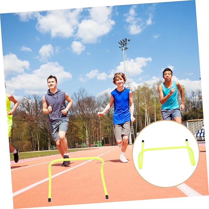 balacoo 6Pcs Football Agility Hurdles for Speed Training Durable Flexibility Training Equipment for Developing Agility and Footwork Skills Soccer and Sports Practice