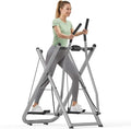Air Walk Elliptical Glider Machine - 600LBS Capacity, Fully Assembled Low-Impact Design for Home Gym Cross-Training Arm & Leg Cardio Workout-New Version