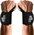 Spinto Fitness 24” Wrist Wraps for Weightlifting USPA‑Approved Powerlifting Competition Wrist Support with Thumb Loop Heavy Duty Grip Strength Gym Accessories for Men & Women