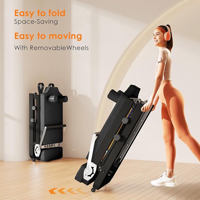 Pilates Reformer Machine for Home Use,Foldable Studio Grade Pilates Equipment, Reformer Pilates Machine with 5 Springs & 11 Resistance Levels | Suitable for Beginners& Professionals