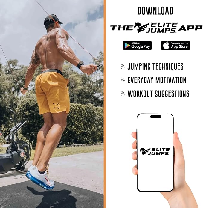 Elite Jumps - Do Hard Things 1” Beaded Jump Ropes | Crossover Jump Rope for Your Exercise Equipment | Segmented Jump Rope