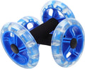Ciieeo Twin-wheel Fitness Exercise Wheel for Abdominal Strengthening and Core Workout, Blue Portable Ab Roller for Men and Women, Equipment for Home Training
