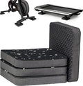Treadmill Mat Pads,Walking Pad Mat for Bike Hardwood Floors&Carpet, 4 Pcs 3.94"x3.94"x0.6" Exercise Equipment Matt Hardwood,Rubber Foam Noise Reduce&Shocking Absorber Gym Floor Protector Padding