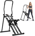 BODIOO Stair Stepper for Home Gym, Stair Climber with Adjustable Handlebar & Dual Incline Pedals, Compact Folding Cardio Exercise Climber for Full-Body Workout