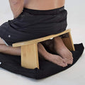 Bamboo Ergonomic Folding Meditation Bench - Meditation Chair Folding - Ideal for Vipassana and Transcendental Meditation - Including Handbag