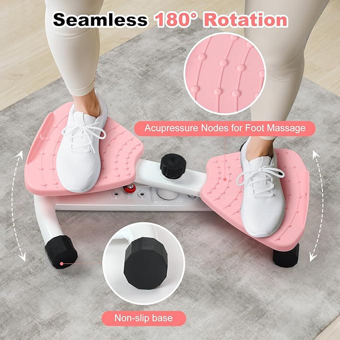 Waist Twister Machine Exercise, Ab Twister Board, Twister Exercise Machine, Noiseless Waist Sculptor Waist Twisting Fitness Tool, Weight Loss Exercise Equipment for Slim Waist Belly Fat, Home Gym for Women & Men