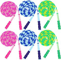 GRAWUN Jump Rope For Kids, Soft Beaded Jump Rope, Adjustable Length Tangle-Free Segmented Soft Beaded Skipping Rope，for Women, Men and Kids Keeping Fit, Workout and Weight Loss