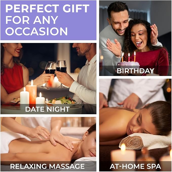 Relaxing Coconut Massage Oil, Made with Jojoba Oil, Sweet Almond Oil, Vitamin E and Extra Virgin Coconut Oil, Relaxing Gifts for Women or Natural Body & Mind Relaxation, Aromatic