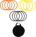 Speed & Agility Training Rings - Set of 12 - with Carrycase - by Trademark Innovations