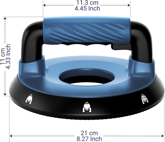 READAEER Push Up Bars, Rotating Handle Design with Bearings for Smooth, Effortless for a Wider Range of Motion, Handle Rotation, Wide Grips with Non-Slip Rubber Pads for Comfort Exercise