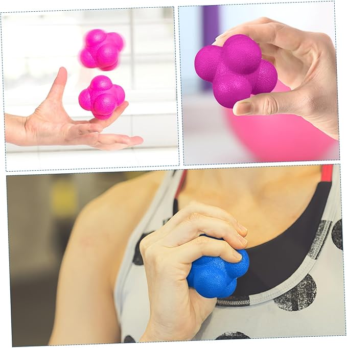 Yardwe 6pcs Colorful Reaction Balls Reflex Training Ball Goalkeeper Agility Sports Exercise