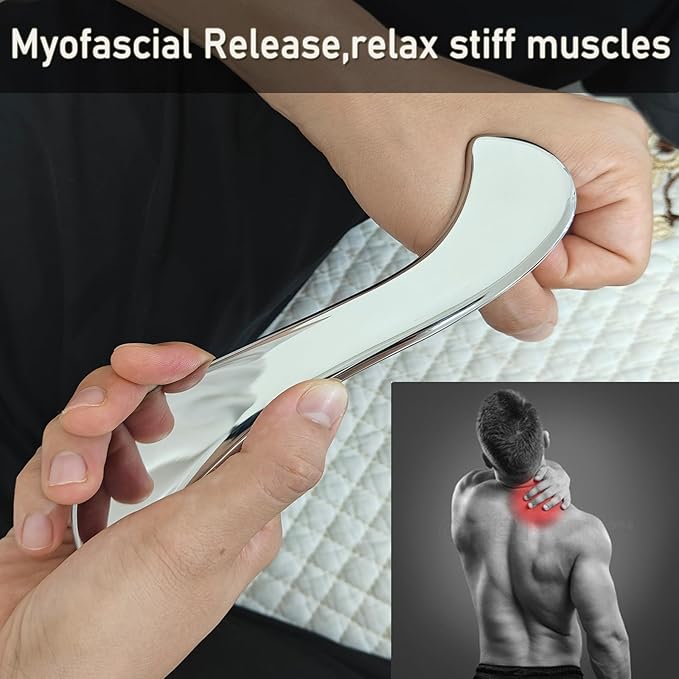 Professional Muscle Scraper Tool Set, 4-in-1 Manual Massage Tools with Case, Physical Therapy IASTM Tools for Myofascial Release