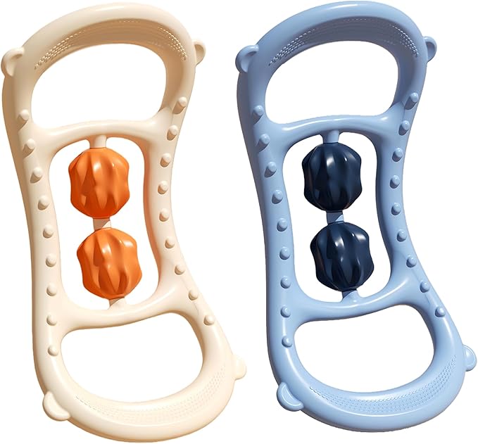 2pcs Pilates Ring - Anti Cellulite Massage Tool & Lymphatic Massager for Shoulders, Back and Legs, Roller Massager for Pilates Enthusiasts