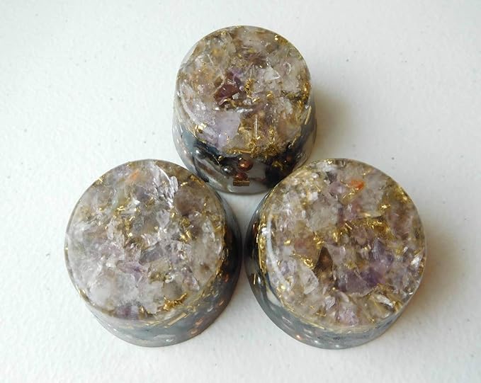 Amethyst, Ametrine Orgone Generator Energy Accumulator 528Hz/7.83Hz/Advance Harmonics Many Beautiful Ingredients and Colors (Amethyst, Ametrine)