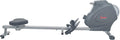 Sunny Health & Fitness Foldable Magnetic Rower, Long Rail & Extended Inseam Range for Home Cardio Workout, Free SunnyFit Training App, Optional Footplate for Standing Exercises