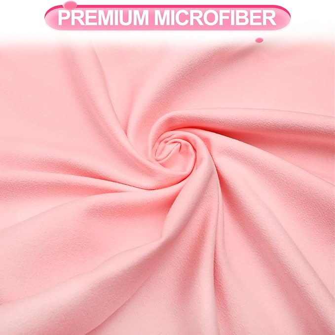 2 Pack Hot Yoga Towel, Super-Absorbent Soft Microfiber Yoga Mat Towels, Mat-Sized Non Slip Yoga Towel for Bikram Pilates Fitness, 72" x 26.5", Pink