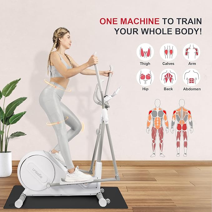 Elliptical Training Machines,Elliptical Exercise Machine for Home with Hyper-Quiet Magnetic Driving System, Elliptical Trainer/330 LBS Loading Capacity