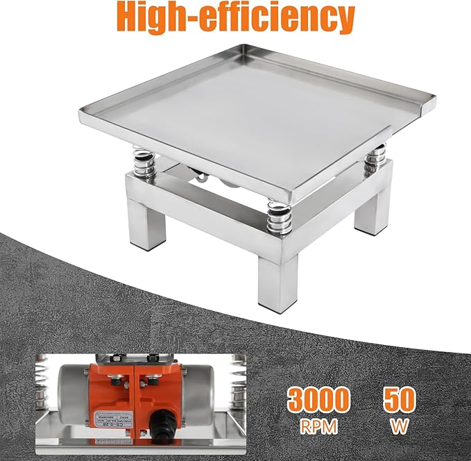 Concrete Vibrating Table Countertop Vibration Platform Compact Stainless Steel Vibration Table