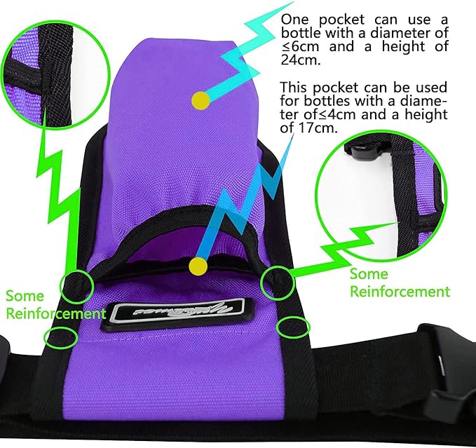 Massage Bottle Bag Massage Oil Bag Massage Therapist Holster Massage Lotion Holster Massage Oil Holster (YR1kd-Purple