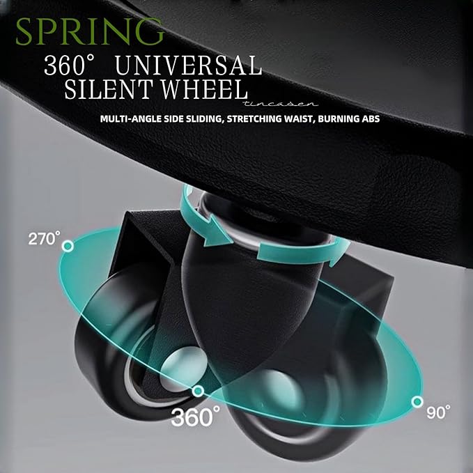 Ab Roller Wheel, Women's Multifunctional Abdominal Wheel Board with Mat,360° Rotating,for Home Gym, Full Body Fat Burning & Abdominal Training - Portable Fitness for Women