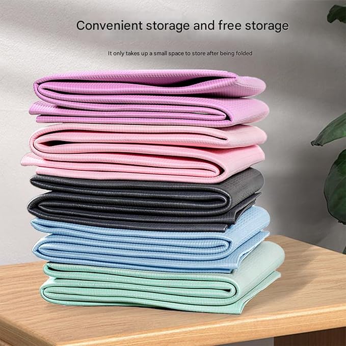 Travel Pilates Mat Nonslip Foldable Gym Workout Mats Fitness Training Pilates Exercise Mat for Women Sports Exercise and for Women
