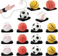 4/8/16/32 Wrist Return Ball on a String 2.36 Inches Rebound Sport Balls with Elastic Strap Baseball Soccer Tennis Practice Party Favors, Wrist Exercise and Fun Play for Kids & Adults