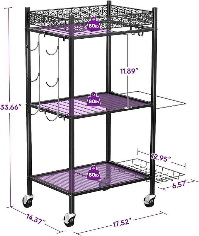 Yoga Mat Storage Rack, Home Gym Storage Rack, VOPEAK Workout Storage for Yoga Mat, Foam Roller, Gym Organizer Gym Equipment Storage for Home Exercise and Fitness Gear