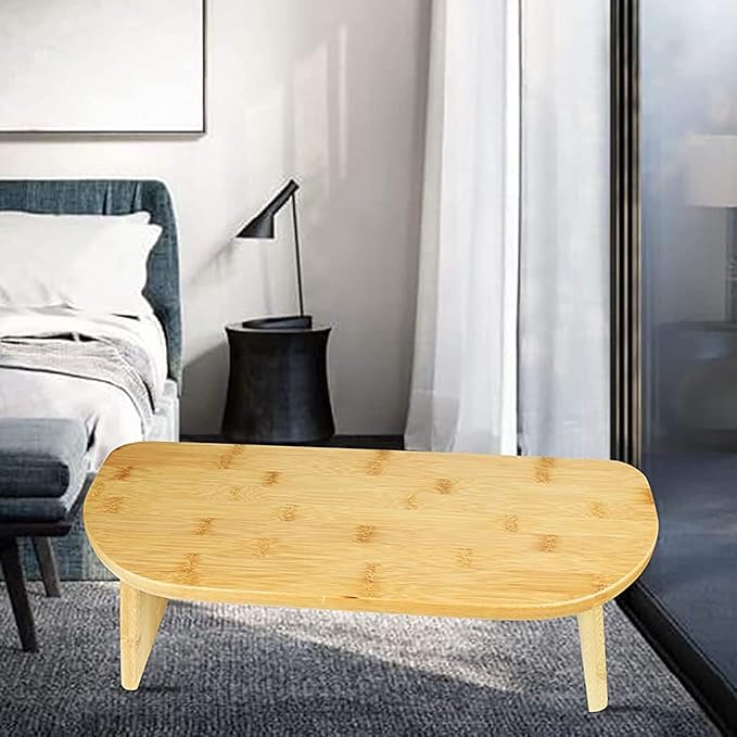 Foldable Meditation Bench Made from 100% Organic Bamboo, Stable Prayer Bench with Carrying Bag, Contemporary Prayer Stool, Yoga Stool, Kneeling Meditation Bench