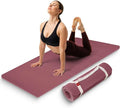 Extra Thick 12mm Exercise Mat – Non-Slip, Joint-Friendly & Cushioned Fitness Mat for Yoga, Pilates & Floor Workouts – Durable, Supportive & Includes Feetlu Classic Strap