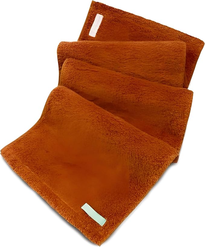 FACESOFT Eco Friendly Gym Towel for Working Out - Soft and Absorbent Cotton Exercise - No Synthetic Microfibers or Plastics - Sweat Towel for Gym, Fitness, Sports, Yoga - Cinnamon - 1 Pc