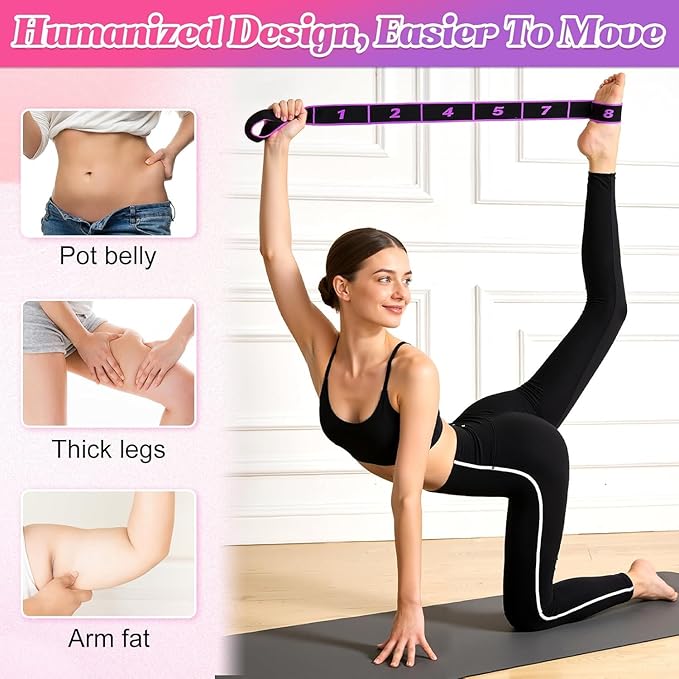 2026 Fitness Resistance Bands with Handles, Fitness Resistance Band for Stretching and Yoga, Fashion Puller Exercise, Adjustable Bands for Full Body Stretching Shaping